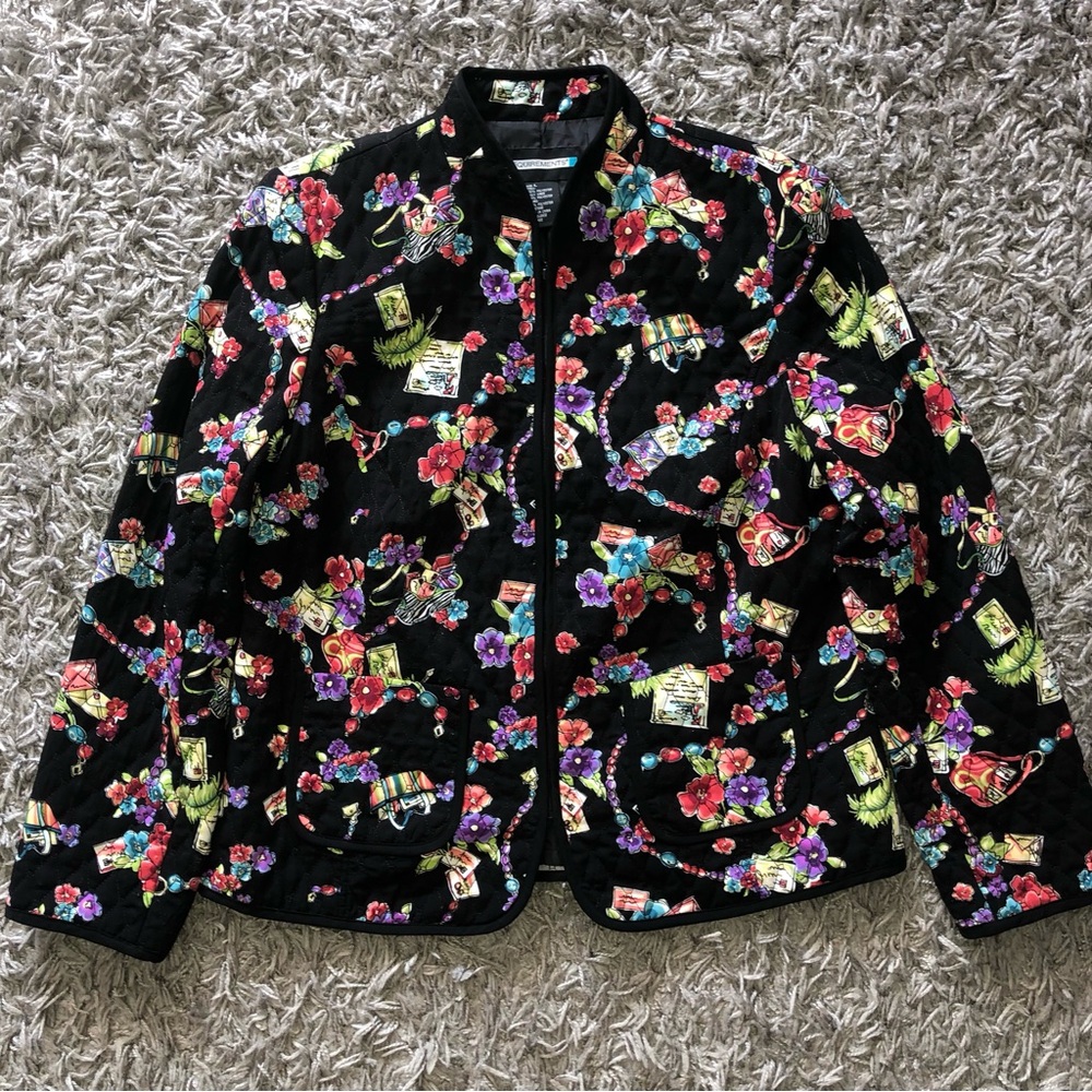 Requirements Vintage Zipper Jacket, Size L